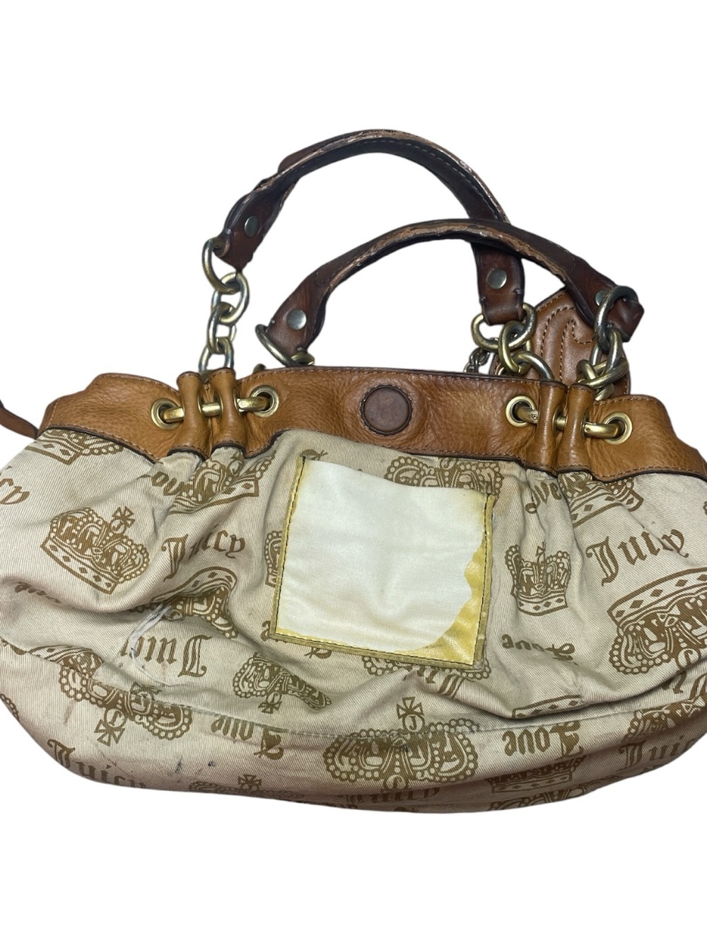 Vintage Juicy Couture Leather Daydreamer Hobo Bag Project Piece Y2K - Picture 11 of 15